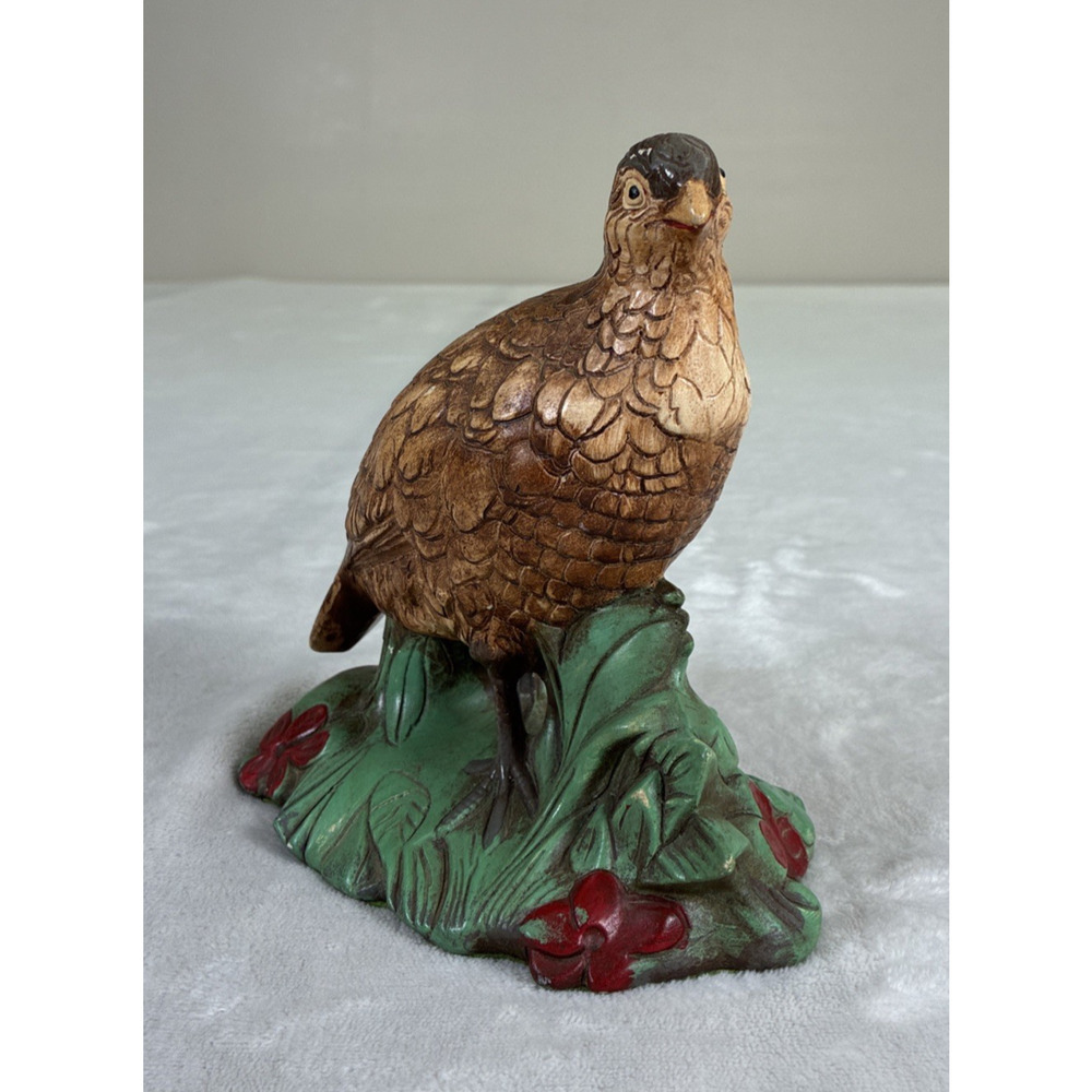 Vintage Holland Mold Hand-Painted Ceramic 7" Tall Quail Bird Benefits Charity